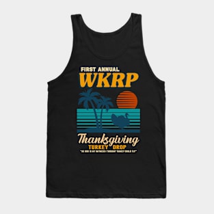 Thanksgiving Day WKRP Turkey Drop 1978 in Cincinnati Vintage Beach Tank Top